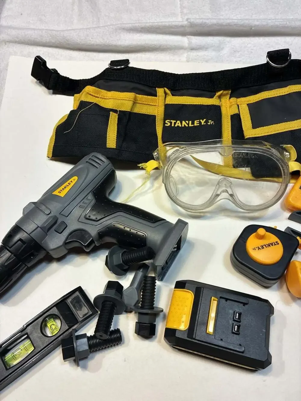 Stanley Jr. Kids Pretend Play Toolbox and Tool Set